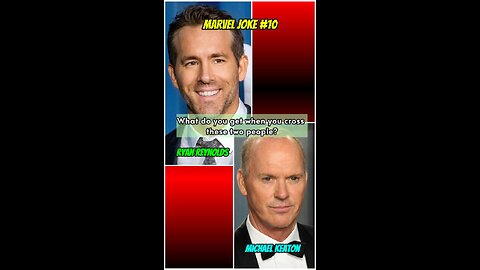 What do you get when you cross Ryan Reynolds with Michael Keaton? | Joke 10 #shorts #marvel #jokes