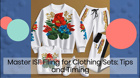 Learn How and When to File an Importer Security Filing for Clothing Sets