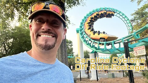 CAROLINA CYCLONE at CAROWINDS, North & South Carolina, USA [Off Ride Footage]