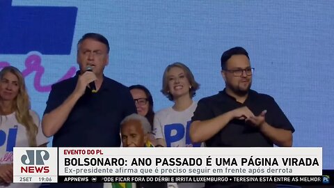 Em evento do PL, Bolsonaro fala sobre eleição de 2022: “Página virada”