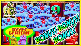 BONUS BONUS BONUS!!! ACTION PACKED MAX SPINNING! Lightning Link Happy Lantern Slot