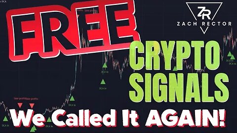 FREE Crypto Trading Signal! We Called It Again! ✅