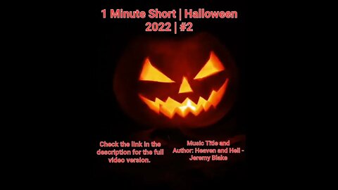 1 Minute Short Halloween 2022 | Jack-o’-lantern | Halloween Music #Halloween#shorts #halloween2022#2