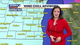 Brutally cold and a wind chill advisory Tuesday night