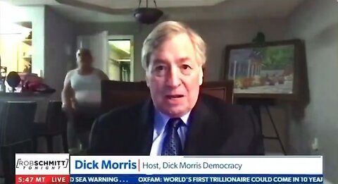 Mysterious Man In His Underwear Strolls Through Dick Morris' Live Shot