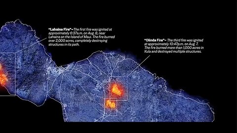 Maui Fires | Olinda Fire Was Ignited At Approximately 10-47 PM On Aug 7th 2023. At This Exact Time CCP Satellite Labeled NORAD 53299 Was Directly Over the Location. Lahaina Fire Was Ignited At 6-37 AM On Aug. 8th. CCP Satellite NORAD 55836..."