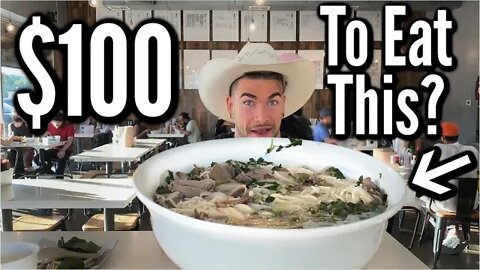 Massive Pho Noodle Soup Challenge (10LB) WITH $100 CASH PRIZE! | Austin Texas | Texas Sized Pho