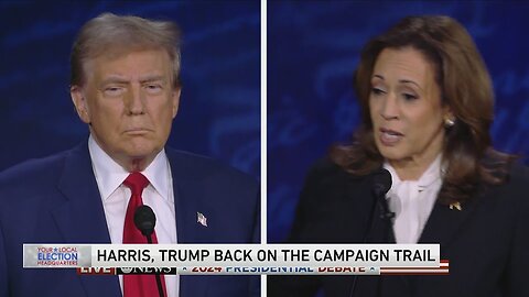 Trump joins Michigan town hall, Harris speaks to NABJ