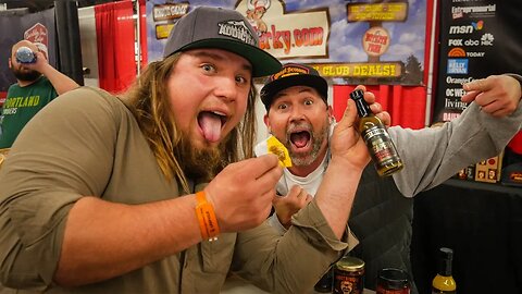 Hot SALSA CHALLENGE! - Portland Sportsman Show Vlog Day 1