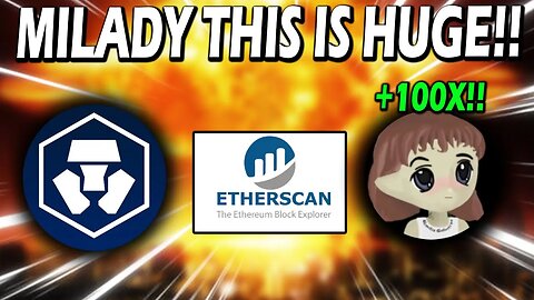 MILADY MEMECOIN, CRO, ETHERSCAN!! $1,000,000,000 WALLET INVESTED IN LADYS!!