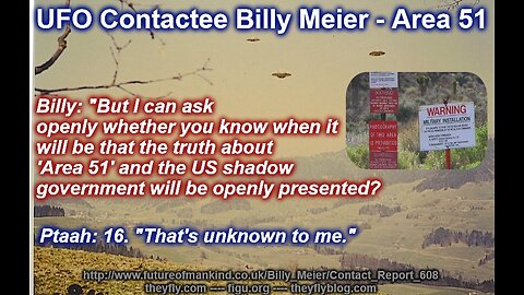 Billy Meier UFO Contact Reports - Area 51