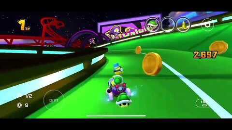 Mario Kart Tour - DS Waluigi Pinball R Gameplay