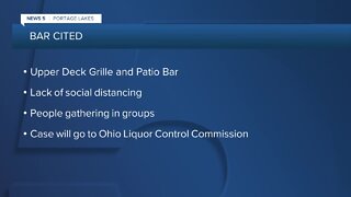 OIU cites Upper Deck on Portage Lakes for violating COVID-19 health orders