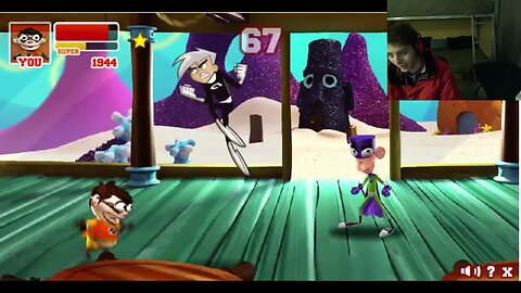 Danny Phantom VS Chum Chum The Sidekick In A Nickelodeon Super Brawl 2 Battle With Live Commentary