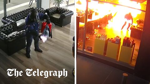 Arsonist sets himself on fire trying to burn down barber shop