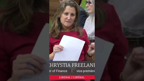 Freeland Admits She Is Stealing From Canadians #shorts