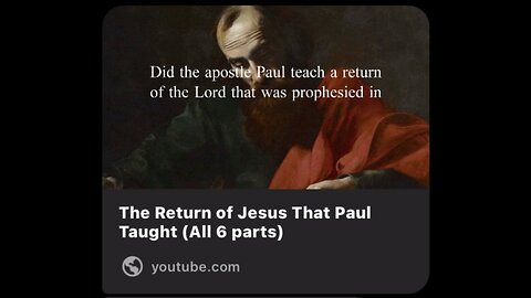 Captioned - The return of Jesus that Paul taught