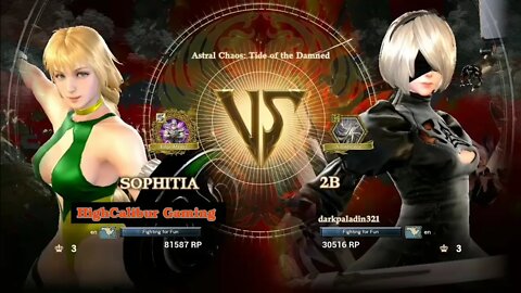 SoulCalibur VI: Sophitia vs. 2B (darkpaladin321)