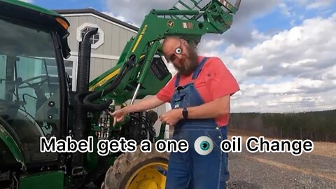 Mabels oil change #johndeere5055E #debtfreejourney #declutter #minimalism #diy #tractoroilchange