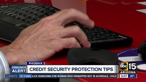 Credit security protection tips