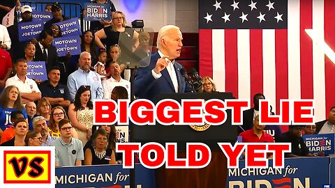 Biden's biggest lie at Michigan rally, WASN'T about Trump