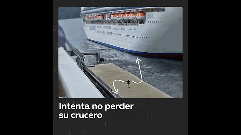 Hombre corre tras el crucero equivocado en EE.UU.