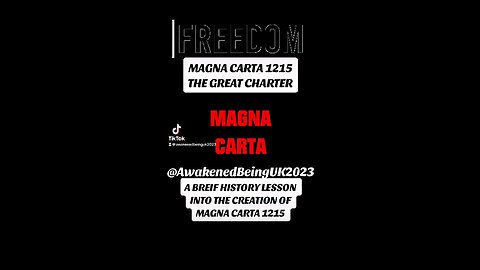 MAGNA CARTA The Great Charter