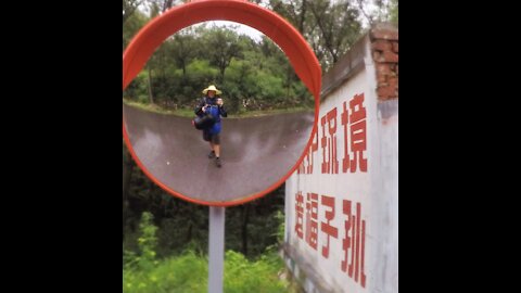 Coming Down off The Great Wall of China