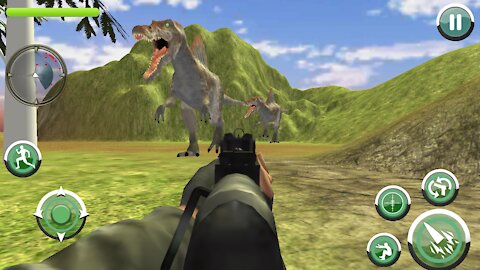 Jurassic Dinosaur Wild Jungle Shooter #4 Dinosaur Hunter tyranosaurus REX Gameplay Android HD