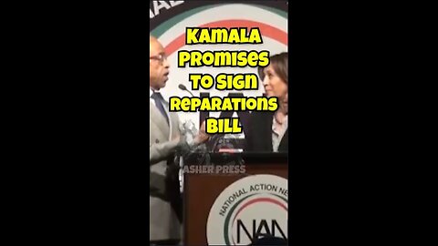 Kamala Promises To Sign Reparations Bill