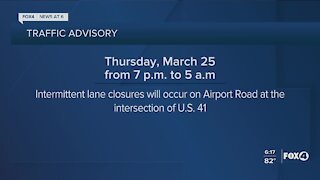 Traffic Advisory for Charlotte County