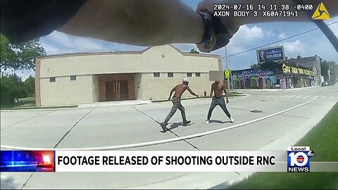 Bodycam footage captures officer-involved shooting outside RNC