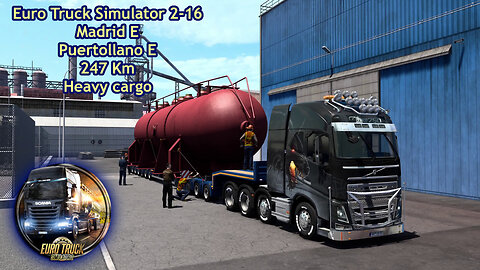 Euro Truck Simulator 2-16, Madrid E, Puertollano E, 247 Km, heavy cargo