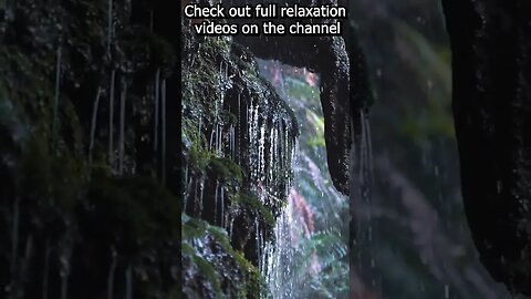 Soothing relaxation Sound of waterfall --- (calm your mind and relax your soul) #relaxation #shorts