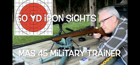 50 yard iron sights! French Mas45 trainer