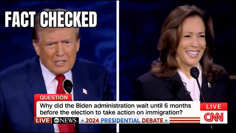 3 v. 1 moderators fact check Trump but not Harris in debate