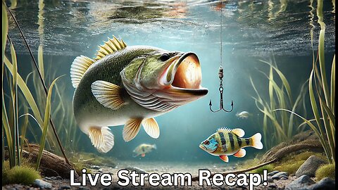 Live Stream Recap: Catching Blugill and Bass With the Drop Shot Setup. #bassfishing #fishing #bass