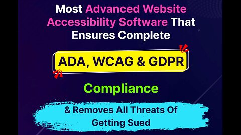 ADA Suite Overview: Website Accessibility Software That Ensures Complete ADA, WCAG & GDPR Compliance