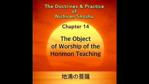 The Object of Worship of the Honmon Teaching