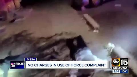 No charges against Mesa PD in use of force complaint during arrest of teen