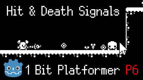 Hitboxes, Hit, Death, QueueFree from Scene ~ 1 Bit Projectile Platformer Part 6 - Godot 4.3 Series