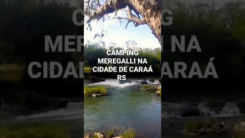 PRAIA DO CAMPING MEREGALLI NA CIDADE DE CARAÁ RS