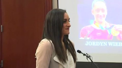 Olympic gold medalist Jordyn Wieber speaks at Nassar sentencing