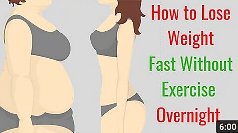 How to Lose Weight Fast Without Exercise Overnight