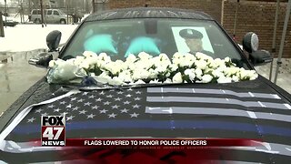 Michigan flags lowered to honor fallen police officers