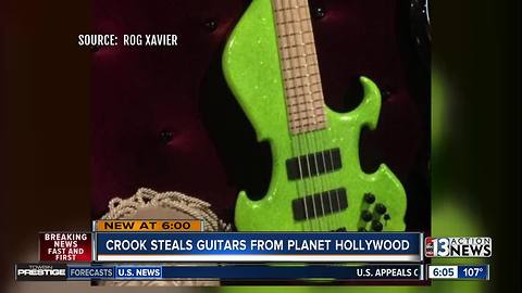 Musician's guitars stolen from Planet Hollywood