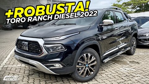 NOVA FIAT TORO RANCH 2.0 4X4 TURBO DIESEL 2022 É ROBUSTA E DIFERENCIADA!