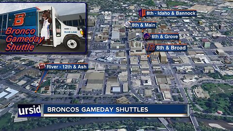 Ride the Bronco Gameday Shuttle to the Boise State game Friday