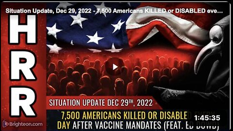 7,500 Americans are killed or disabled EACH DAY as vax jabs take heavy toll