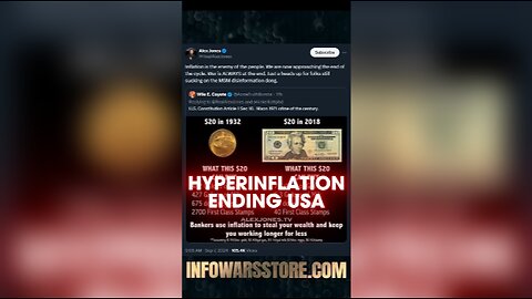 Banksters Steal Your Wealth Using Inflation - Alex Jones on X